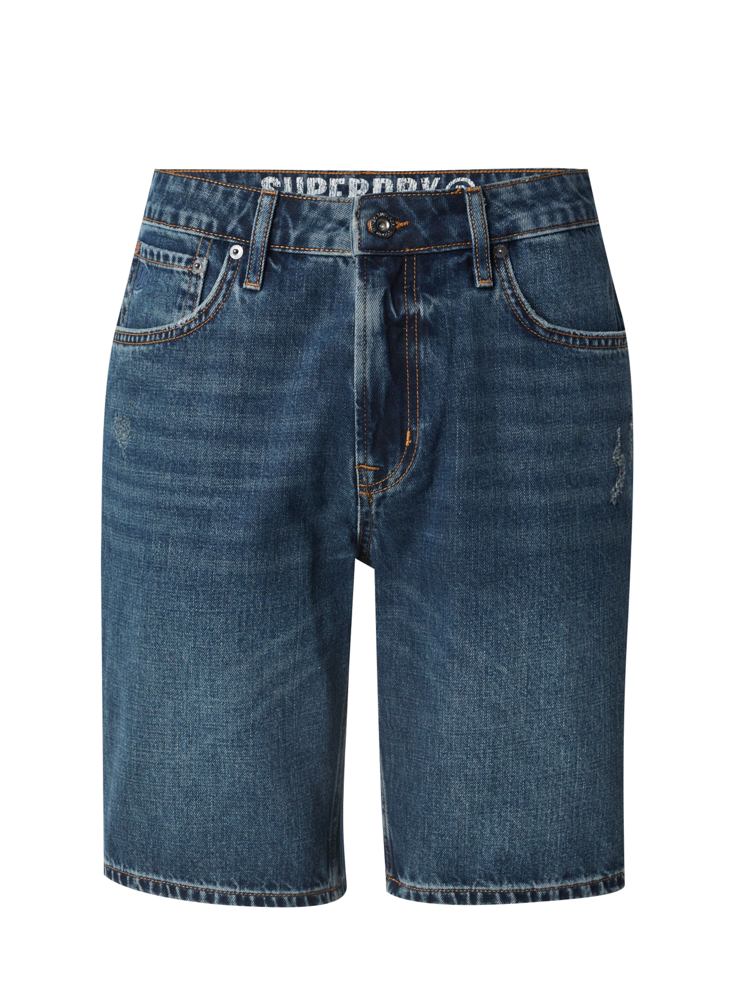 Superdry Slimfit Jeansy w kolorze niebieski: przód