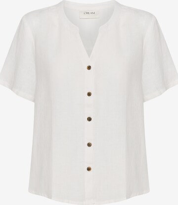 Cream Blouse 'Bellis' in Wit: voorkant