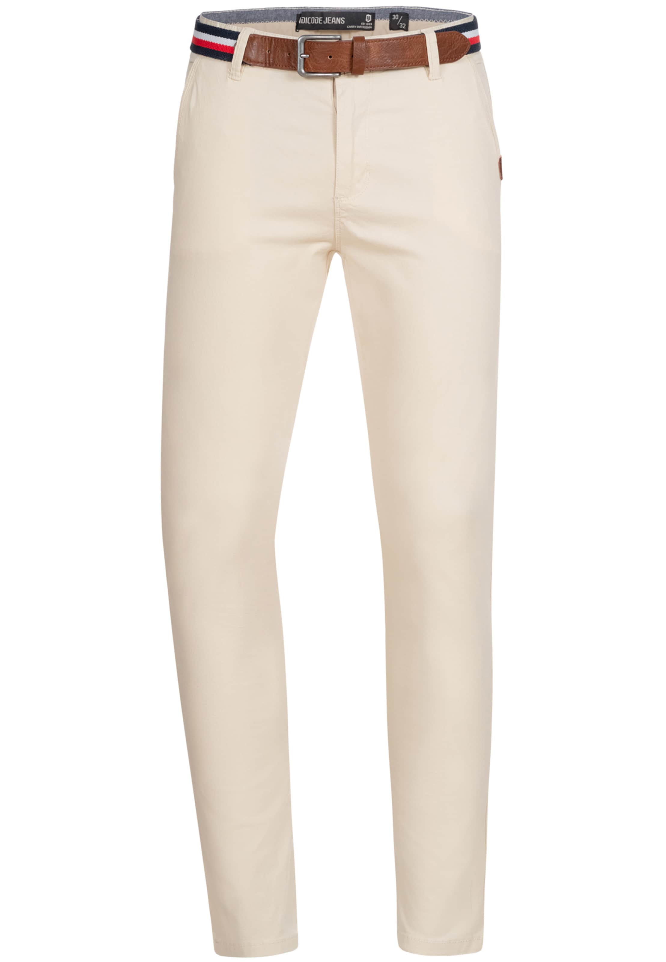 INDICODE JEANS Chino Pants &#x27;Cherry&#x27; in Beige: front
