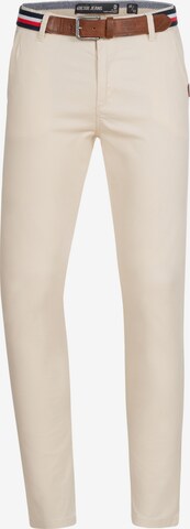 INDICODE JEANS Regular Chinohose 'Cherry' in Beige: predná strana