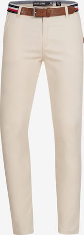 INDICODE JEANS Regular Chino Pants 'Cherry' in Beige: front