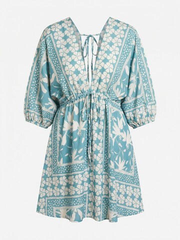 Cupshe Beach Dress 'Dolman sleeves' in Blue: front