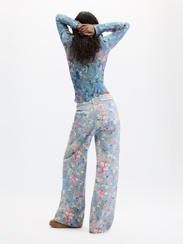 Desigual Wide leg Τζιν σε μπλε