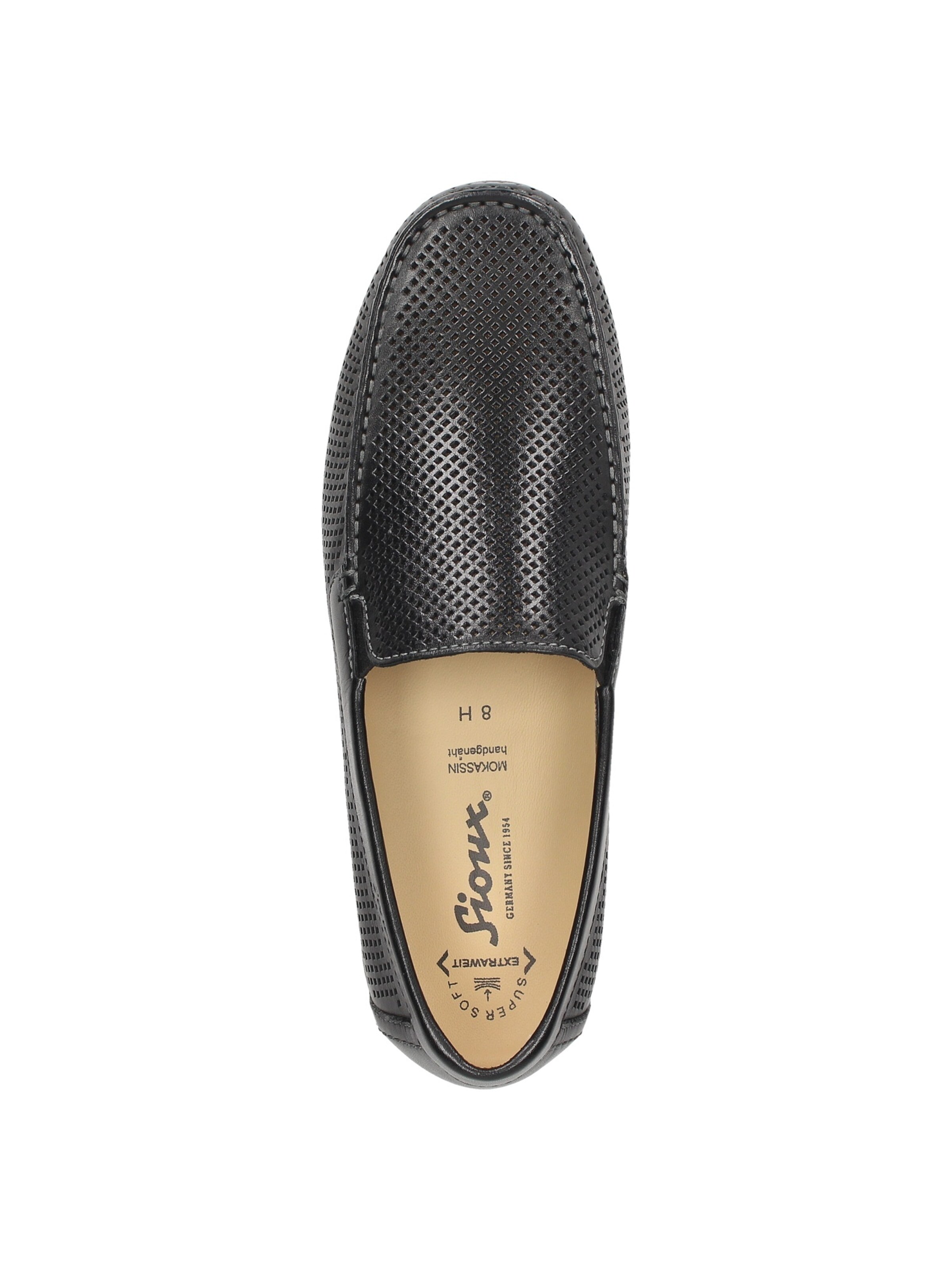 SIOUX Mocassins 'Giumelo-708-H' in Zwart