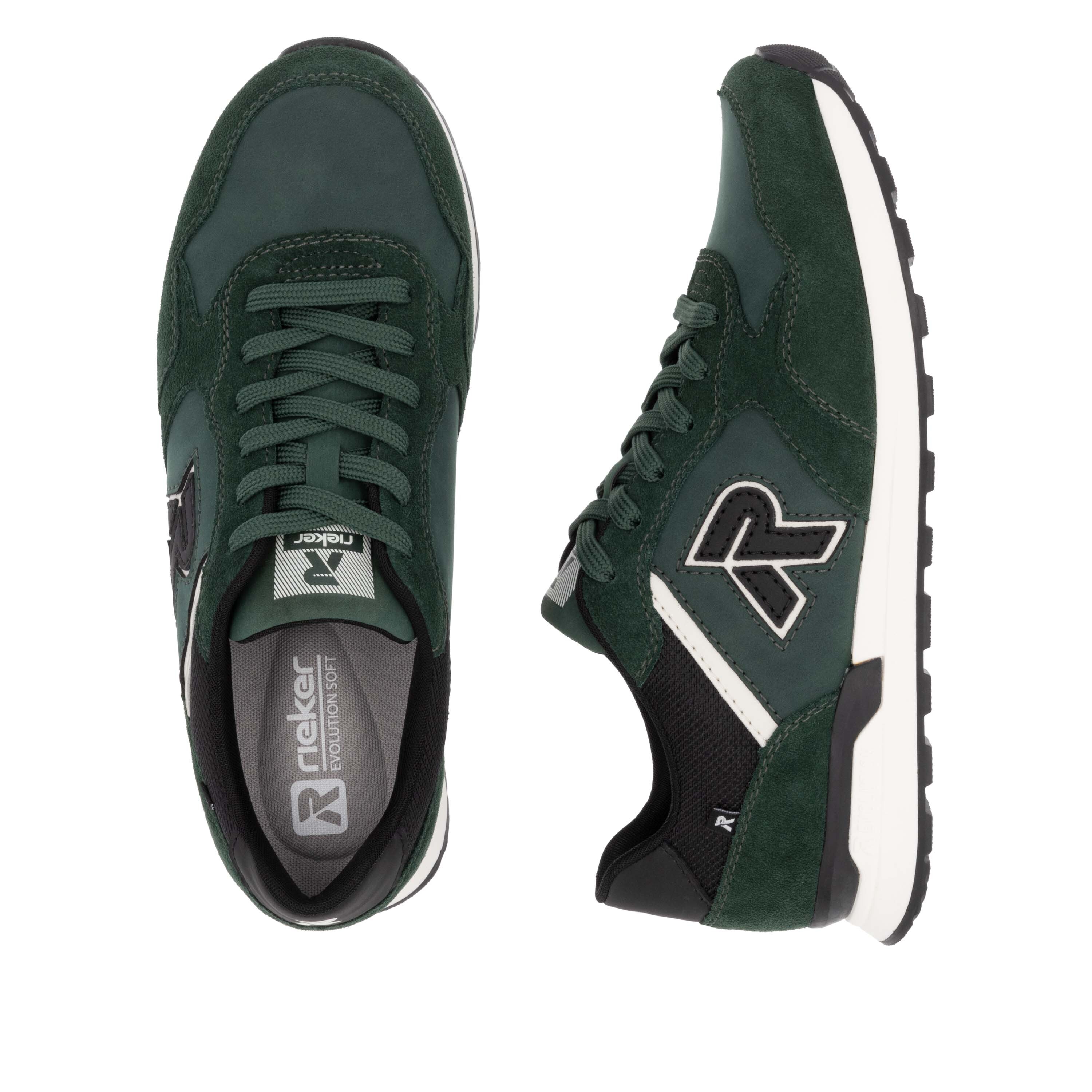 Baskets basses Rieker Sport en vert