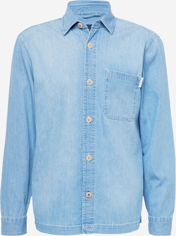 JOOP! Jeans Regular fit Button Up Shirt 'Harvi' in Blue: front