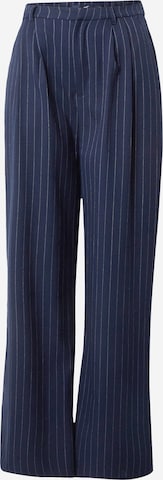 HOLLISTER Široký strih Plisované nohavice - Modrá: predná strana