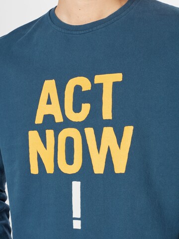 ECOALF Sweatshirt 'ALTAMIRA ACT NOW ' in Blauw