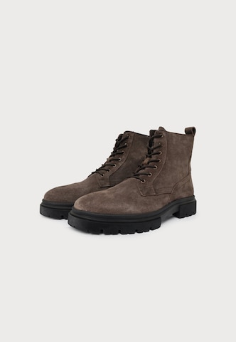 ABOUT YOU Lace-up boots 'Faris' in Brown
