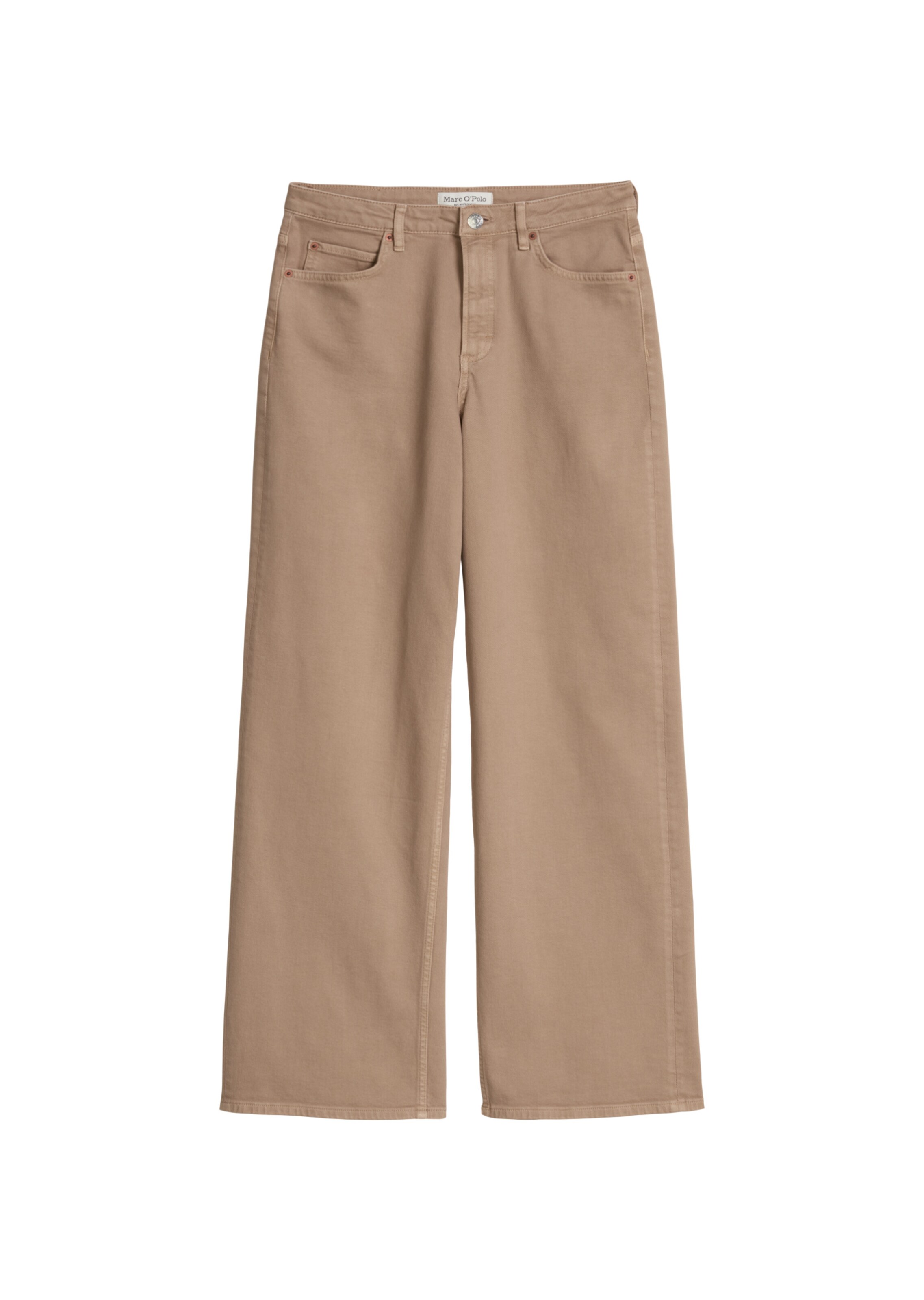 Marc O'Polo Wide leg Jeans 'Tolva' in Bruin: voorkant
