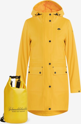 Manteau fonctionnel Schmuddelwedda en jaune : devant