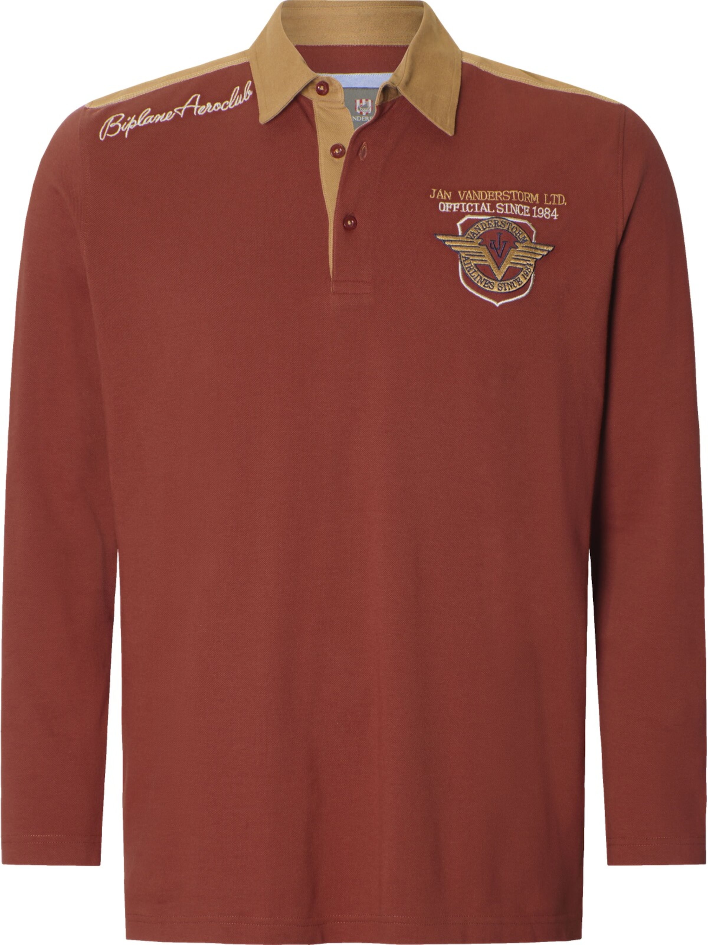 Jan Vanderstorm Sweatshirt 'Baldrek' in Rot: Vorderseite