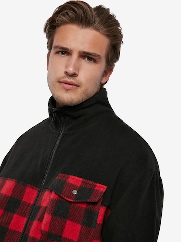 Urban Classics Fleece Jacket in Black