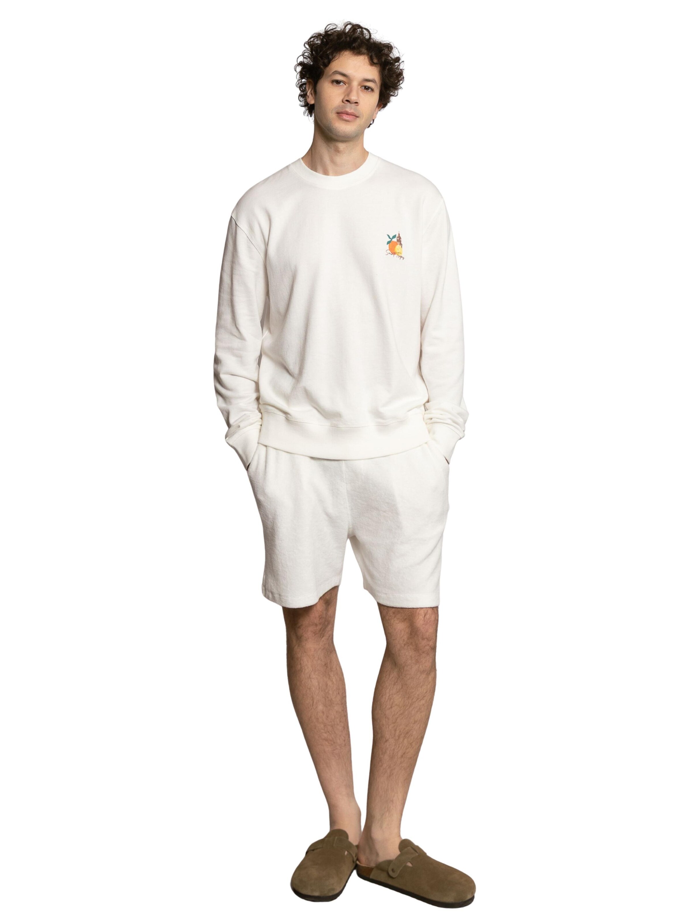 Sweat-shirt 'Sweat Terry' LDB en blanc