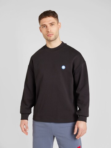 HUGO - Sweatshirt 'Ninnyo' em preto: frente