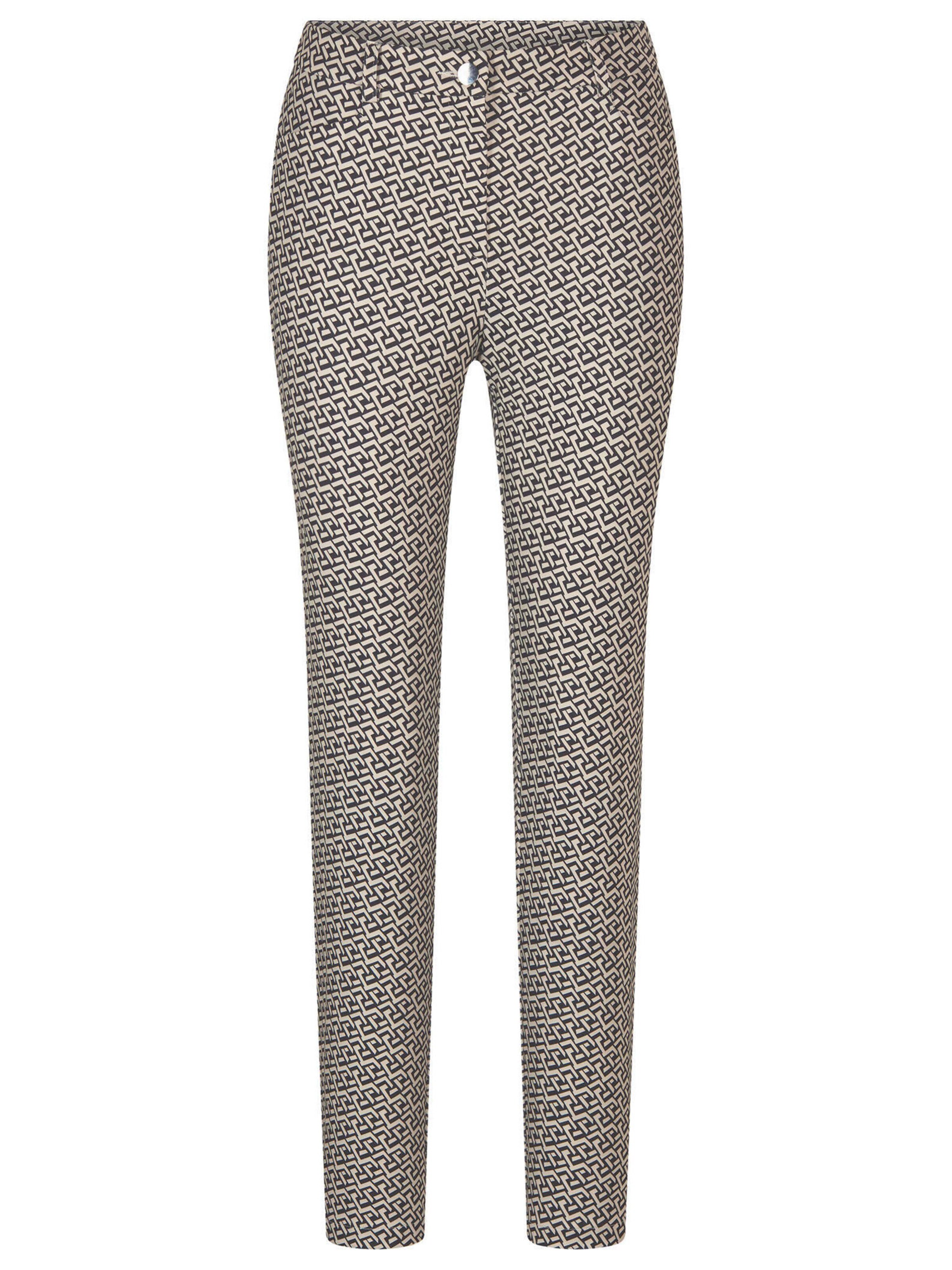 Coupe slim Pantalon 'Louisa' Goldner en beige : devant