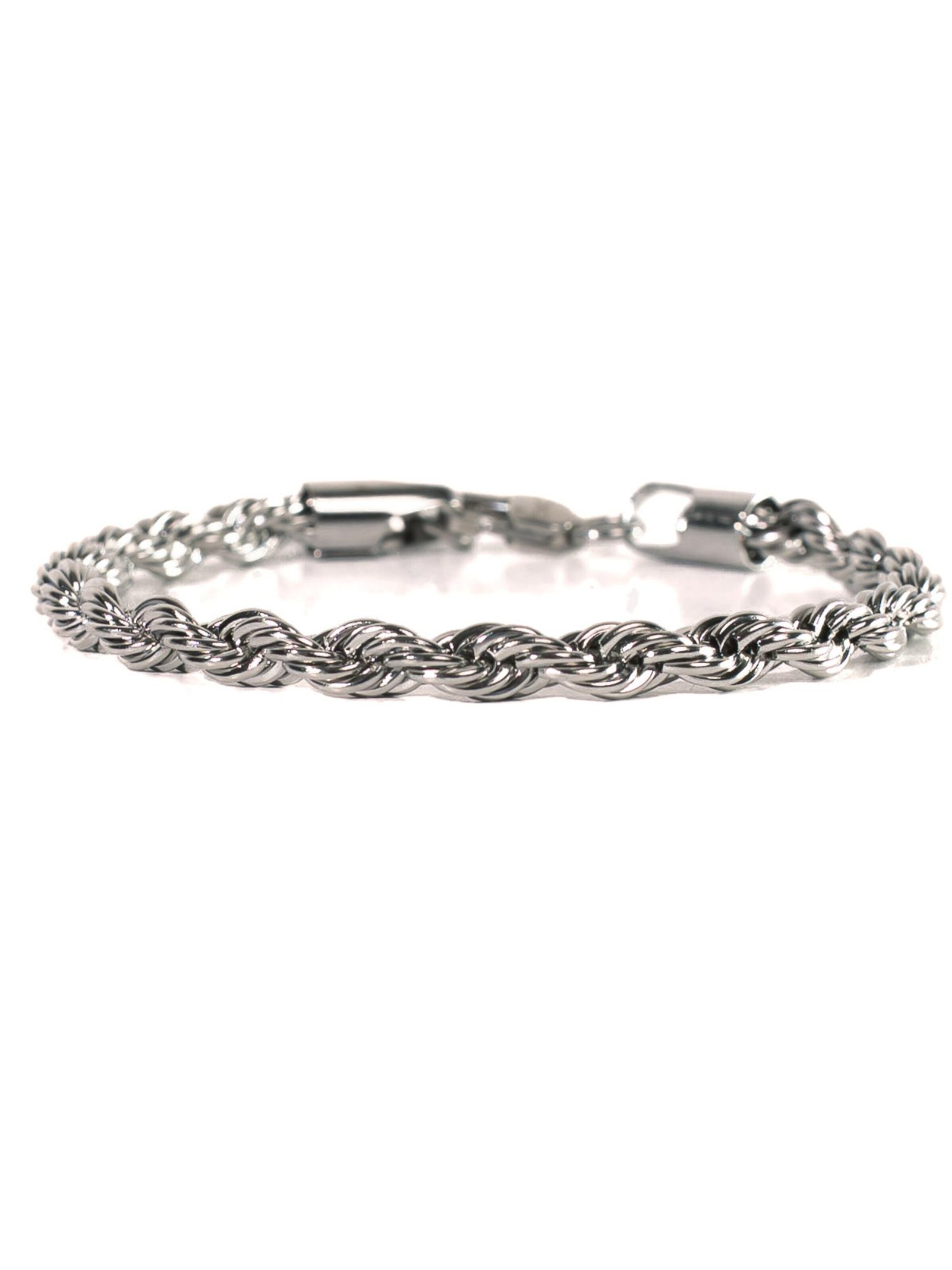 Eternal Armband 'Gedrehtes Seil' i silver: framsida