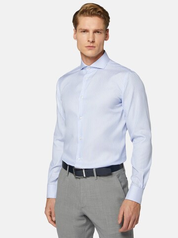 Boggi Milano Regular fit Business Shirt in Blue: front