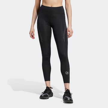 ADIDAS BY STELLA MCCARTNEY Skinny Workout Pants 'Truepurpose Optime' in Black: front