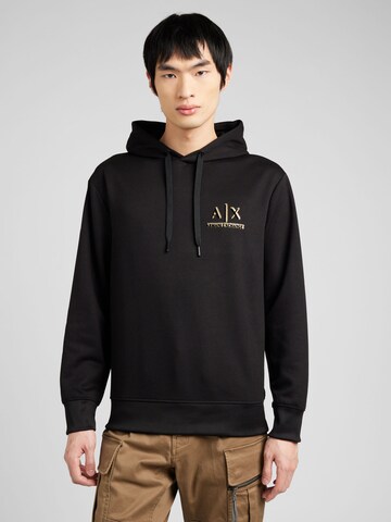 ARMANI EXCHANGE Sweatshirt in Black: front