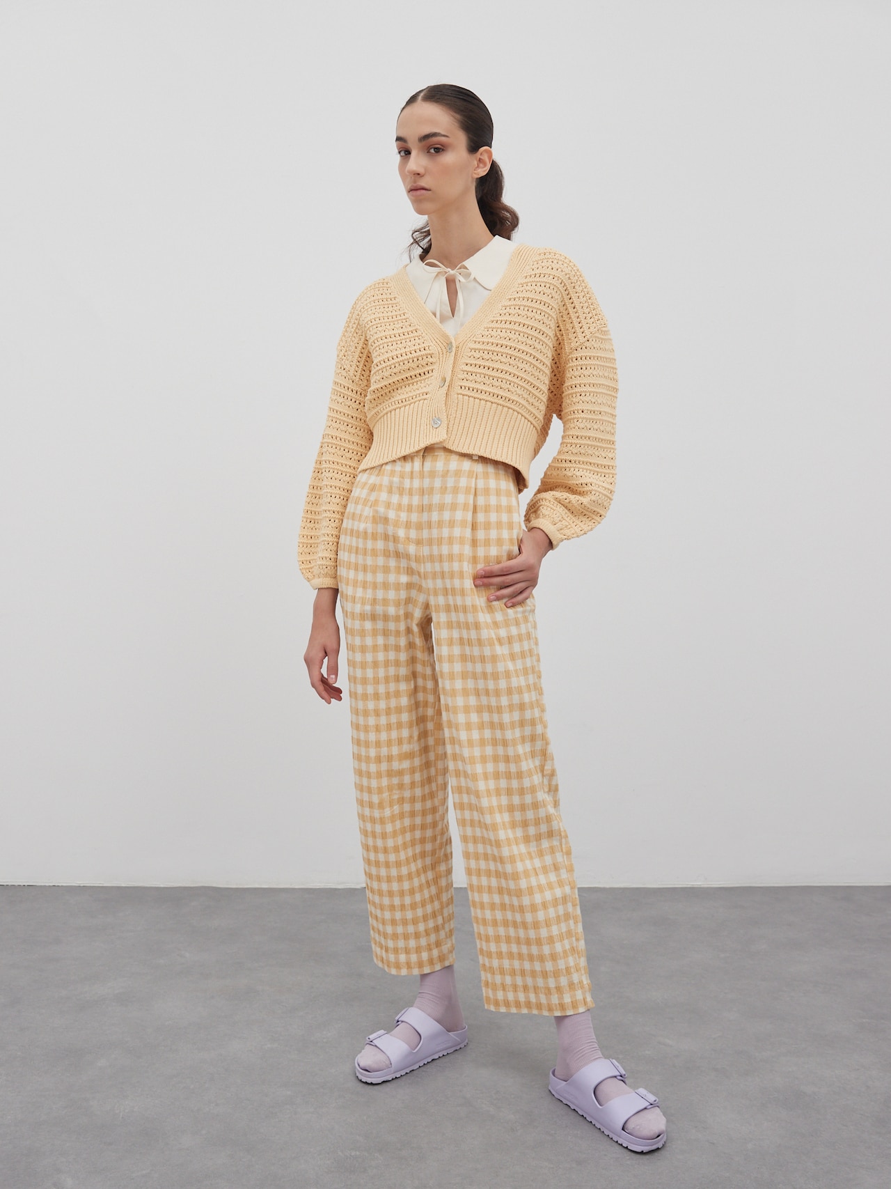 EDITED Producten Gebreid vest 'Callie' Crème