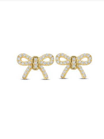 Cala Rose Earrings 'CLARA' in Gold: front