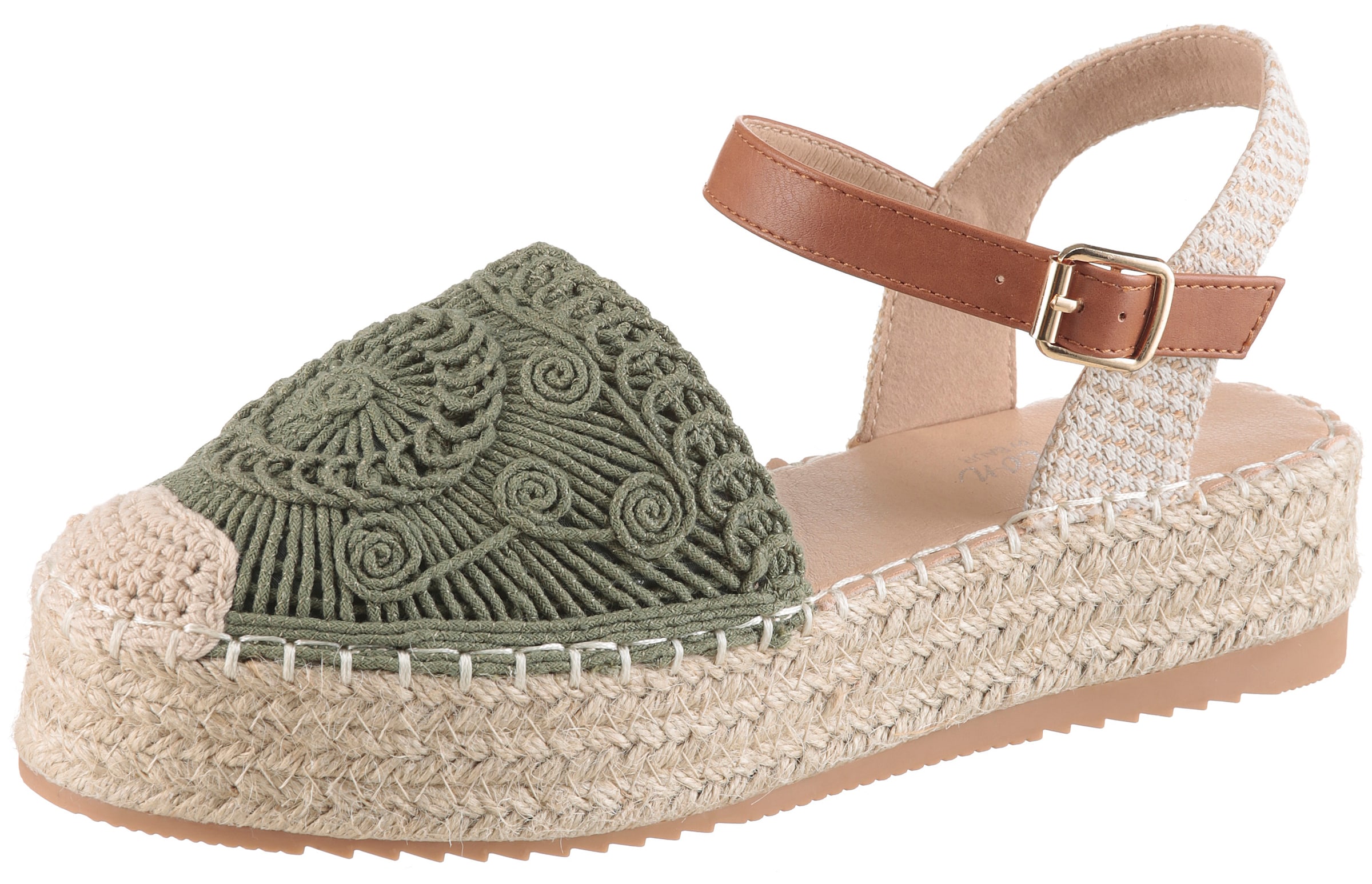 Aniston Espadrilles in Grün: Vorderseite