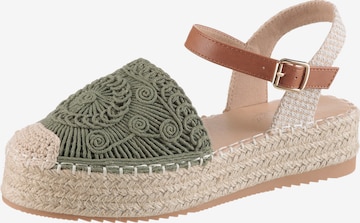 Aniston Espadrilles in Grün: Vorderseite