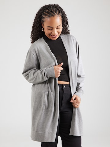Vero Moda Curve Kardigan 'VMCSilje' – šedá: přední strana