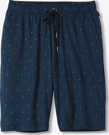 CALIDA Pyjamahose 'Remix Basic Sleep' in Blau: Vorderseite