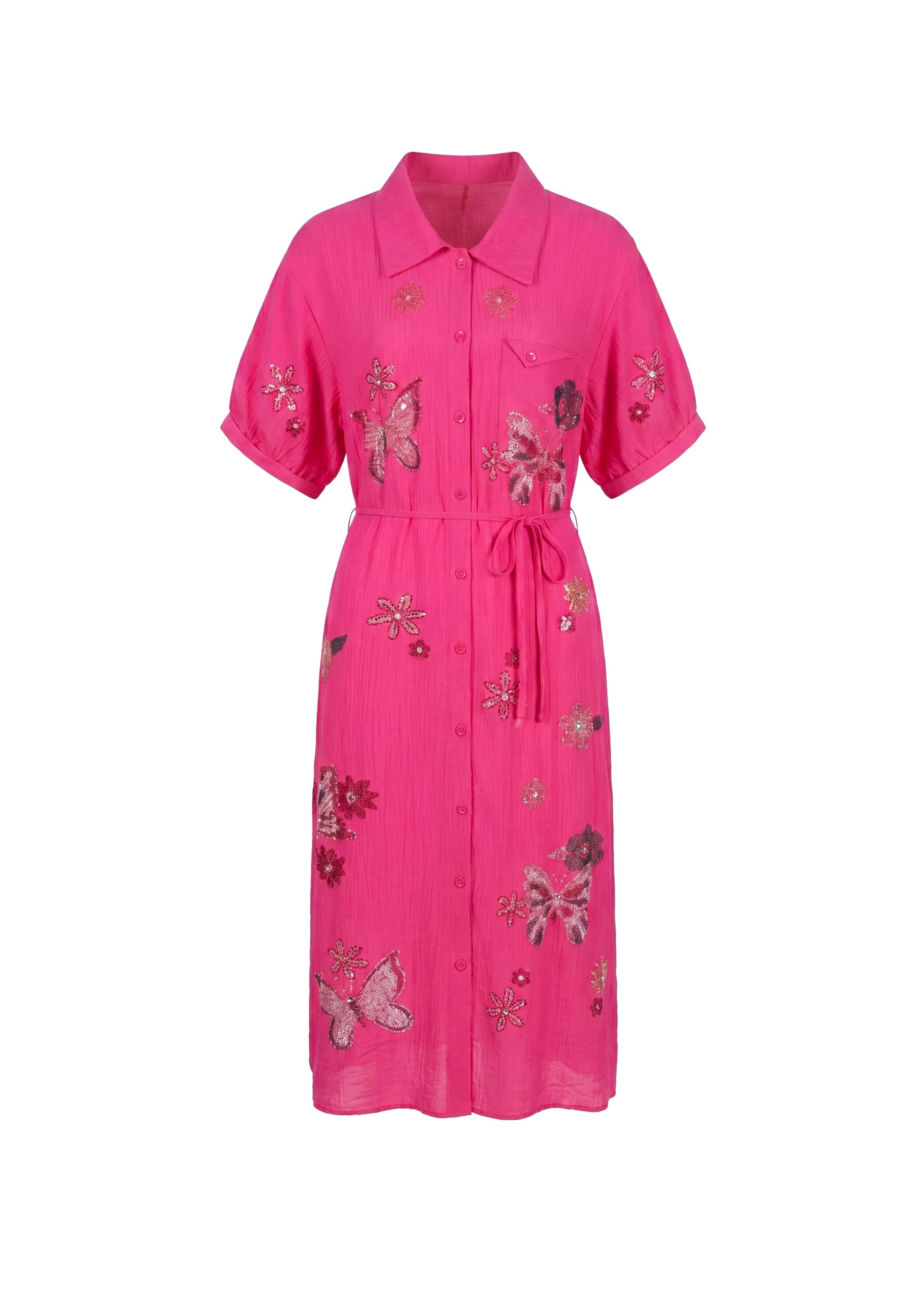 faina Shirt dress 'Glow' in Pink: front