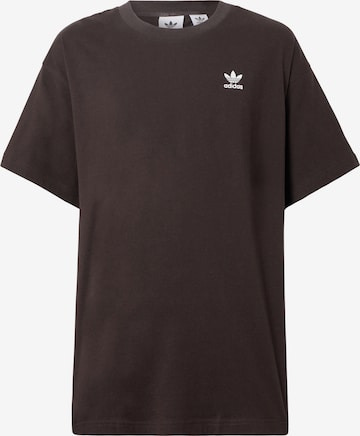 ADIDAS ORIGINALS Paita 'Trefoil Essentials' värissä ruskea: etupuoli