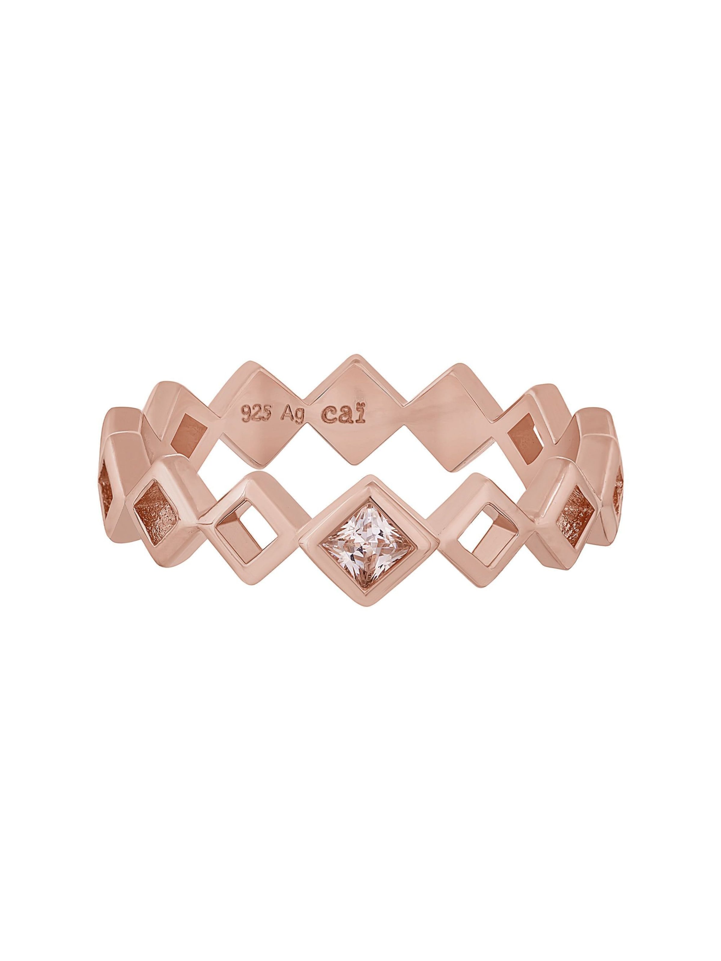 caï Ring in rosegold, Produktansicht