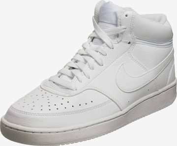 Nike Sportswear High-Top Sneakers 'Court Vision' in White: front