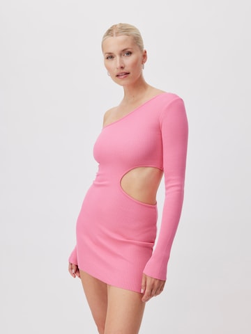 LeGer by Lena Gercke Knitted dress 'Philippa' in Pink