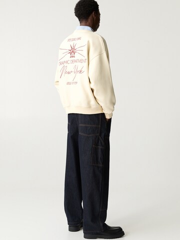 Pull&Bear Sweatshirt 'NEW YORK' in White