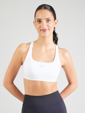 Bustier Soutien-gorge de sport ICANIWILL en blanc : devant