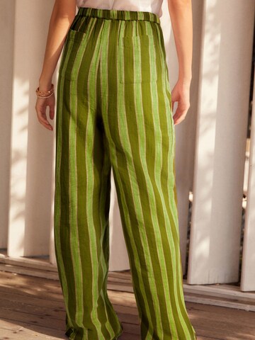Wide leg Pantaloni di Next in verde