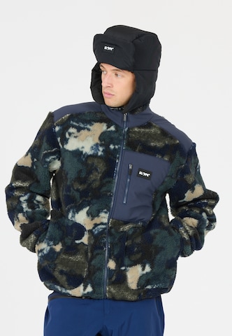 SLOPE Athletic fleece jacket 'Kendor' in Green: front