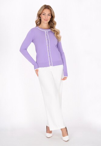 faina Knit cardigan in Purple