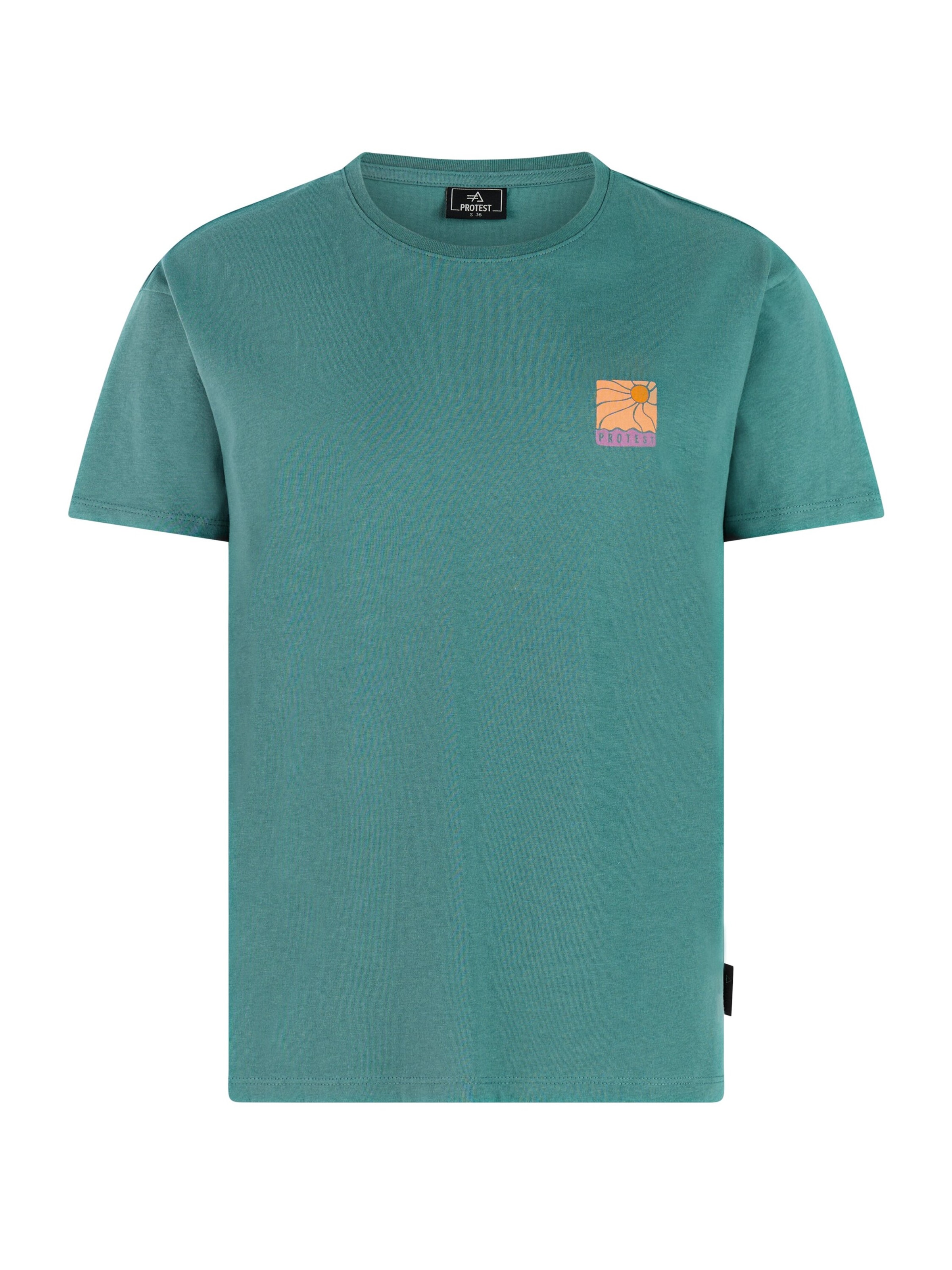 PROTEST Shirt 'PRTHold' in Groen: voorkant