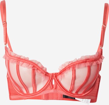 Balconette Sutien 'Courtney' de la Hunkemöller pe roz: față