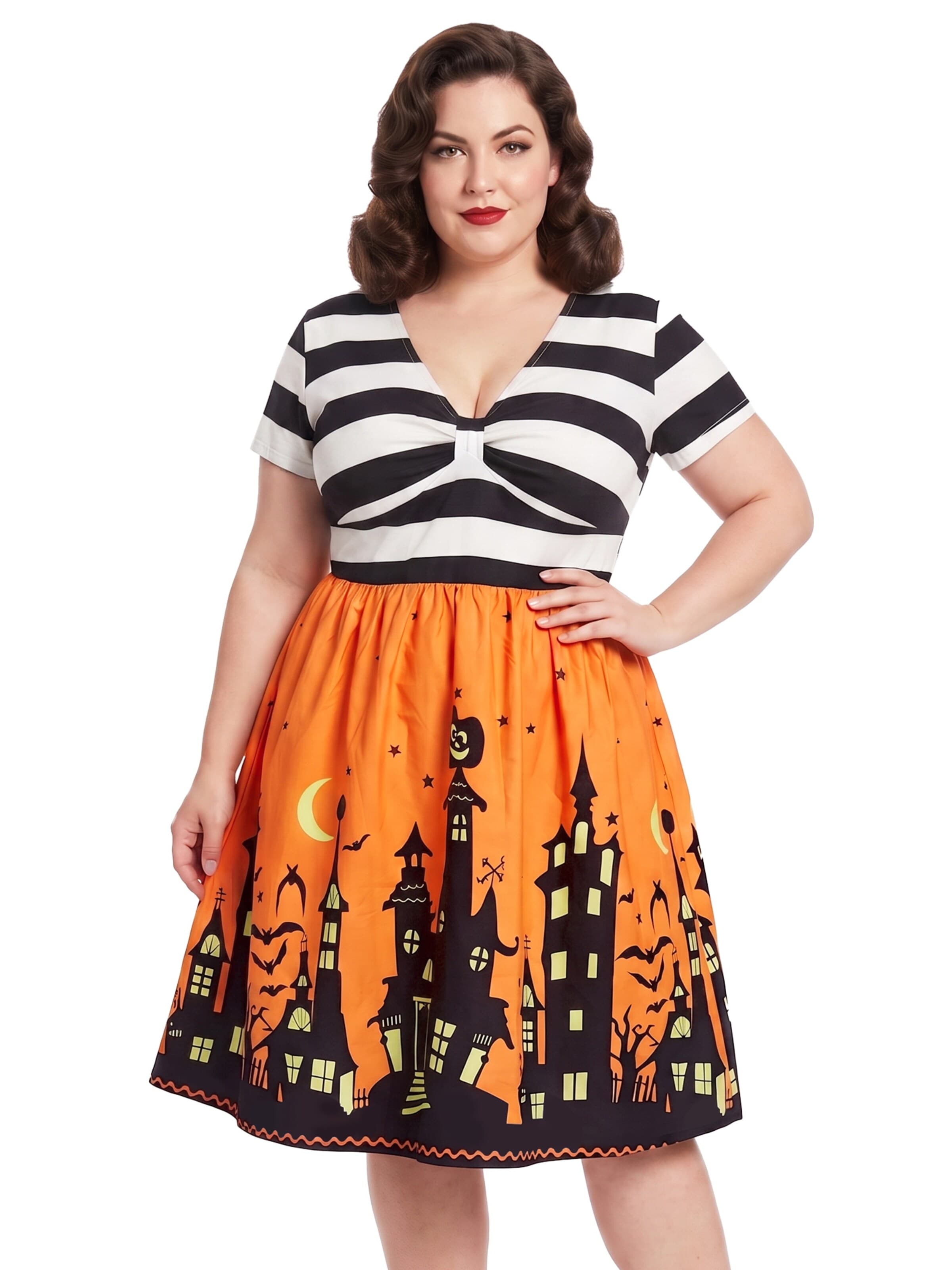 MEETWEE Oversized jurk in Oranje