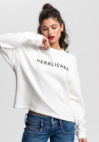 Herrlicher Sweatshirt in White: front