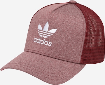 Șapcă 'Adicolor Classic Curved Foam ' de la ADIDAS ORIGINALS pe roșu: față