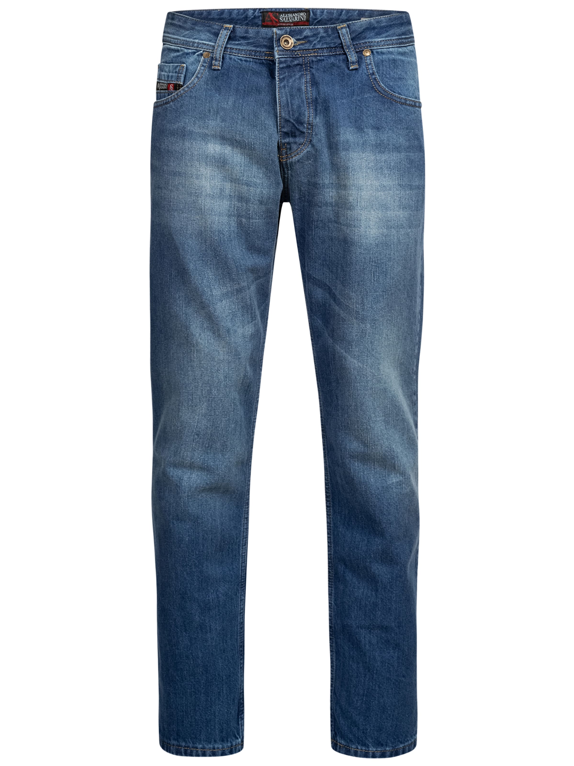 Alessandro Salvarini Regular Jeans in Blauw: voorkant