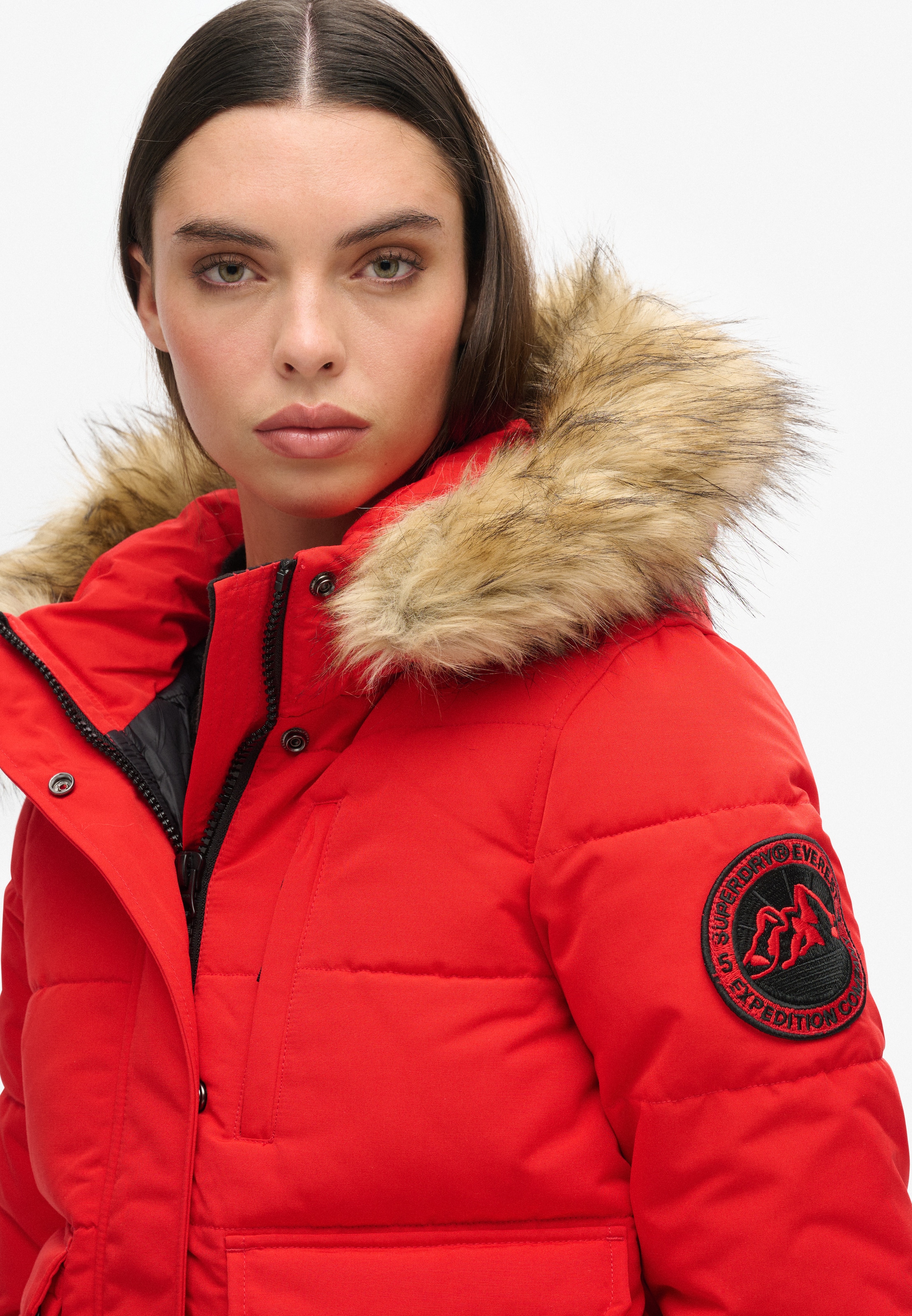 Super dry red jacket clearance