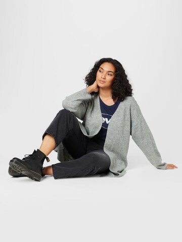 ONLY Curve Knit cardigan in Grey