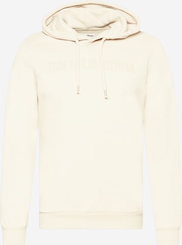 TOM TAILOR DENIM Sweatshirt in Beige: front