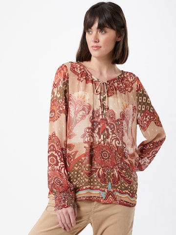 Cream Blouse 'SANNIE' in Gemengde kleuren: voorkant